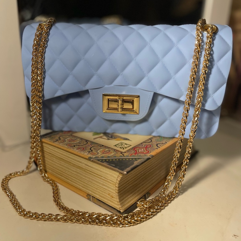 Jelly Quilted Clutch Crossbody Bag Matte